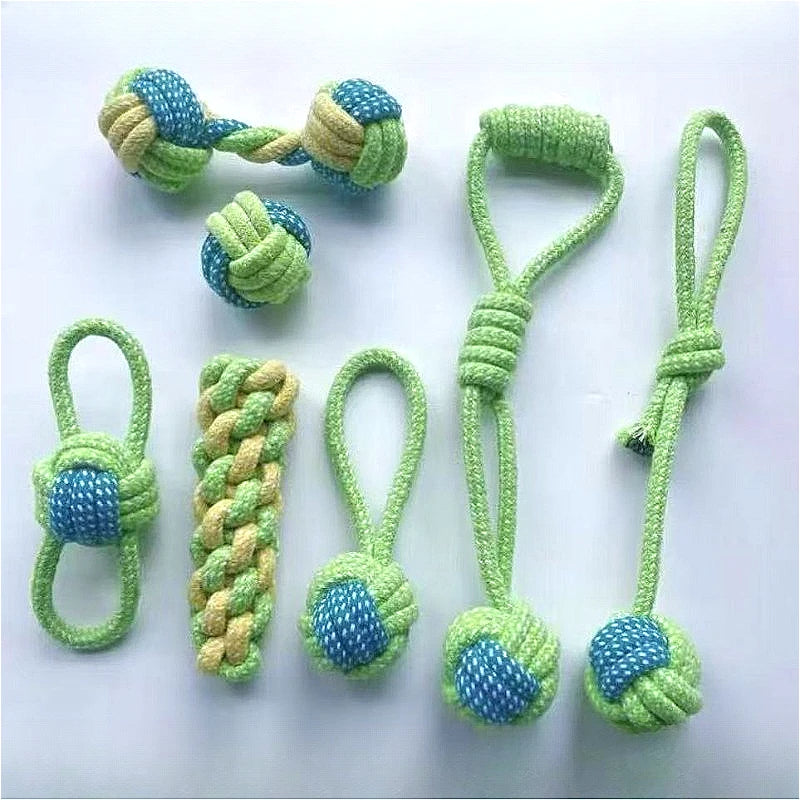 🐶 7er Set Hundeseil Spielzeug – Robuste Knoten Kauspielzeuge