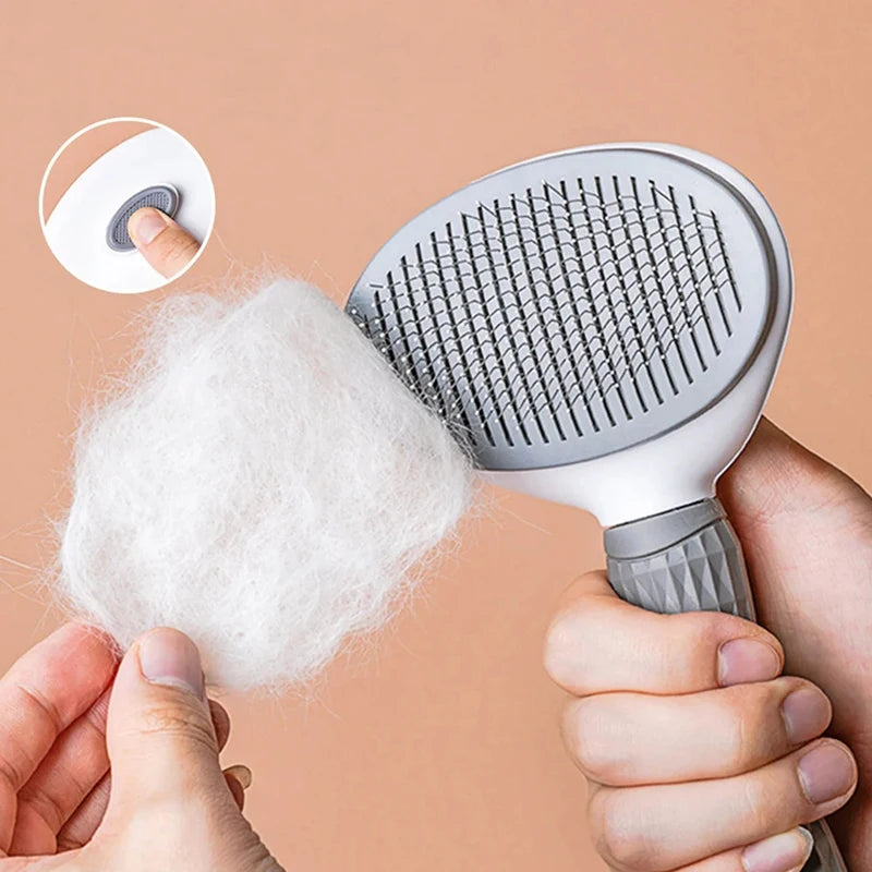 🐾 Selbstreinigende Tierhaarbürste – Fellbürste für Hunde & Katzen