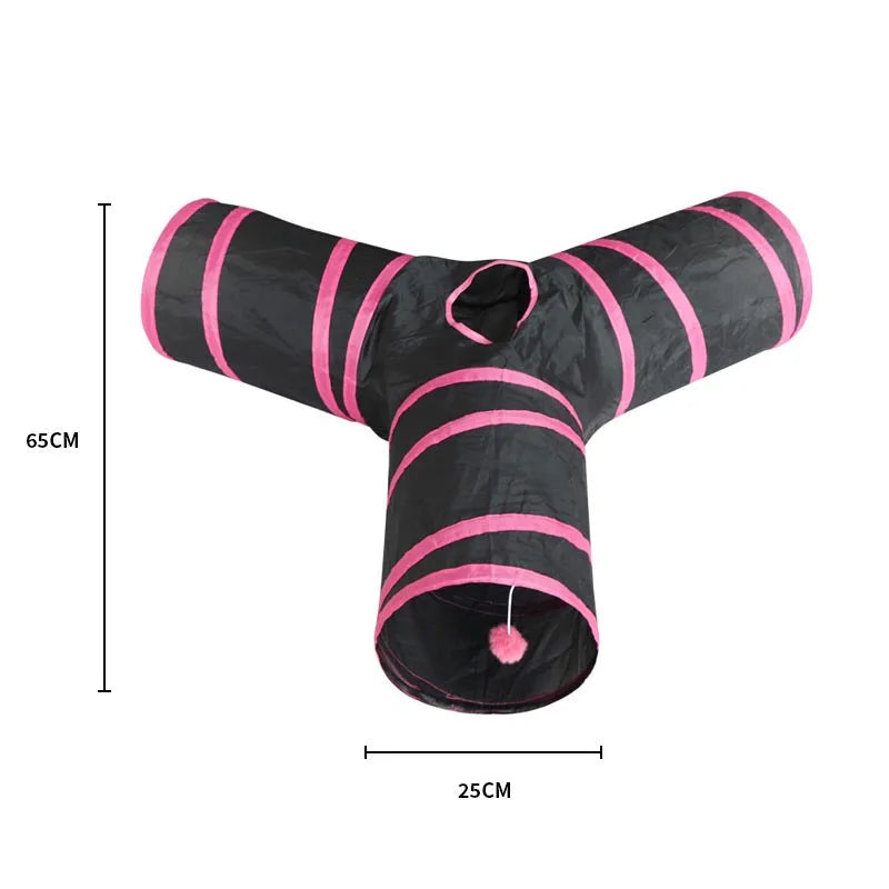 🐱 Faltbarer Katzentunnel – Interaktives Spielzeug für Katzen