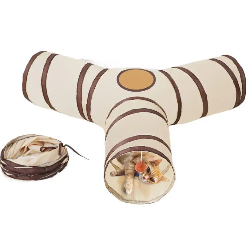 🐱 Faltbarer Katzentunnel – Interaktives Spielzeug für Katzen