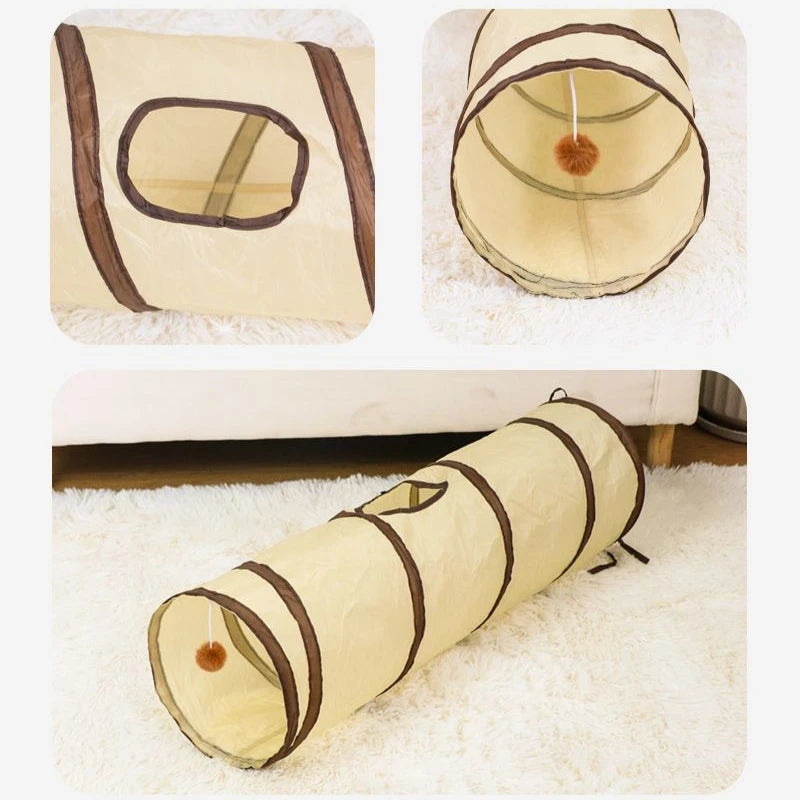 🐱 Faltbarer Katzentunnel – Interaktives Spielzeug für Katzen