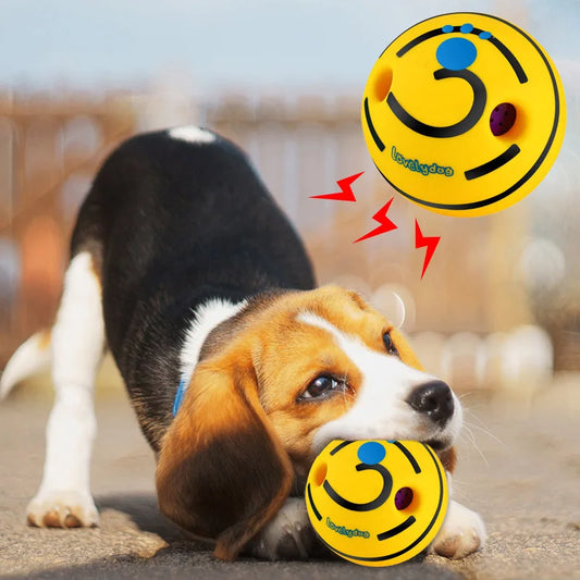🐶 Wobble Giggle Hundeball 11 cm – Interaktiver Spielball mit Geräusch