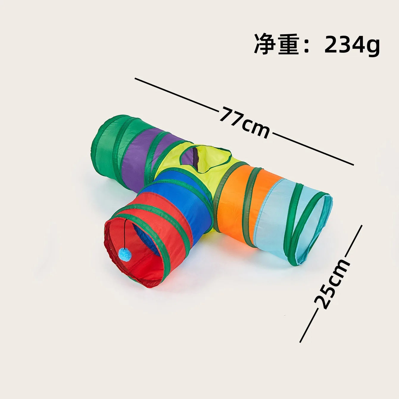 🐱 Faltbarer Katzentunnel – Interaktives Spielzeug für Katzen