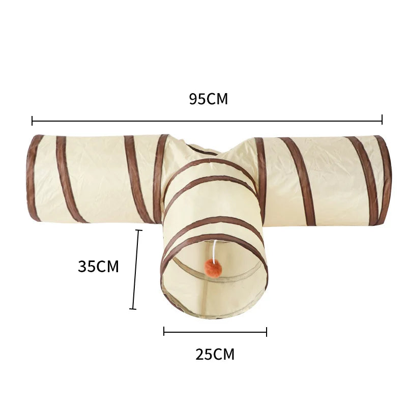 🐱 Faltbarer Katzentunnel – Interaktives Spielzeug für Katzen