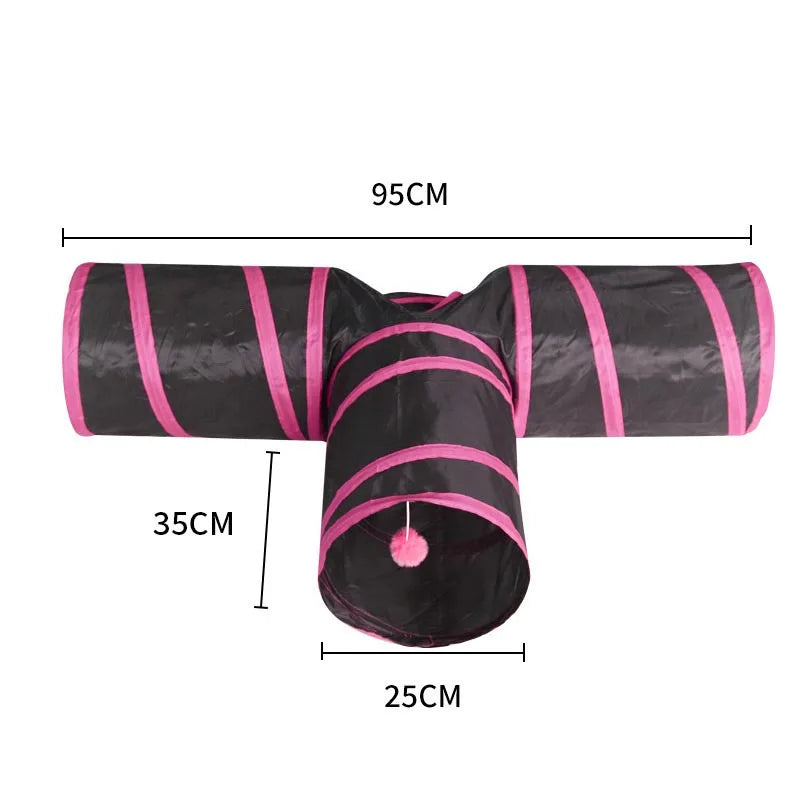 🐱 Faltbarer Katzentunnel – Interaktives Spielzeug für Katzen