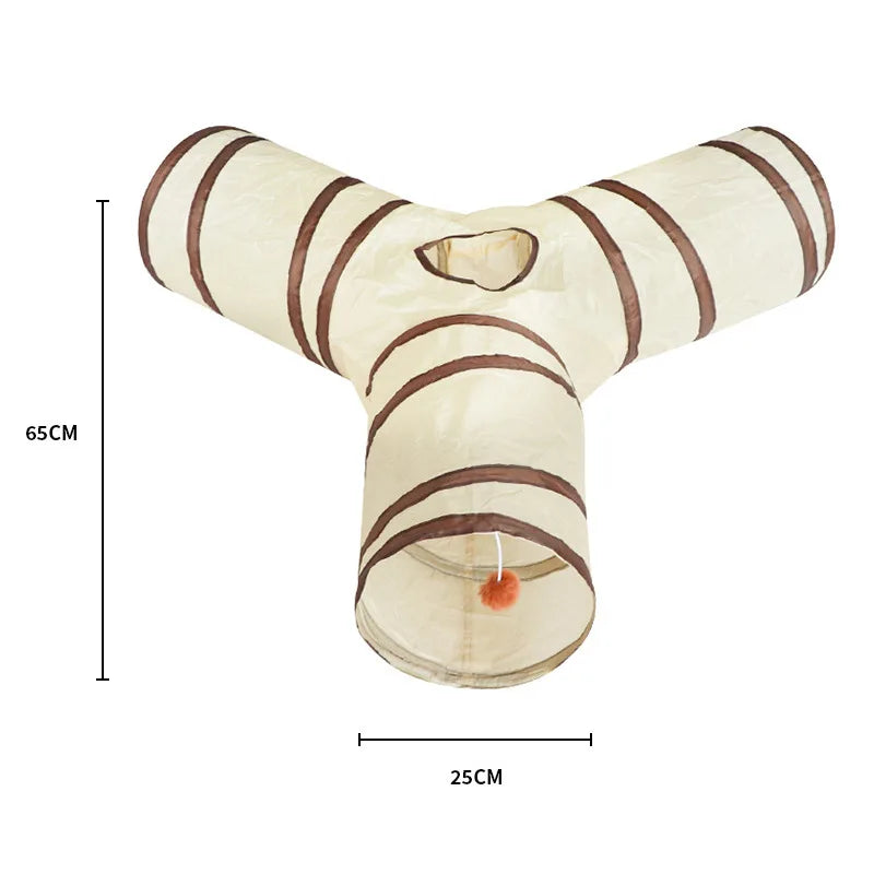 🐱 Faltbarer Katzentunnel – Interaktives Spielzeug für Katzen