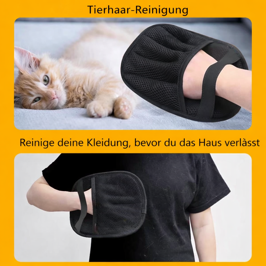 🐾 2-in-1 Tierhaarentferner Handschuh – Fellpflege & Haarentfernung